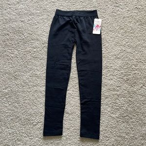 NWT Homma black fleece slimming leggings